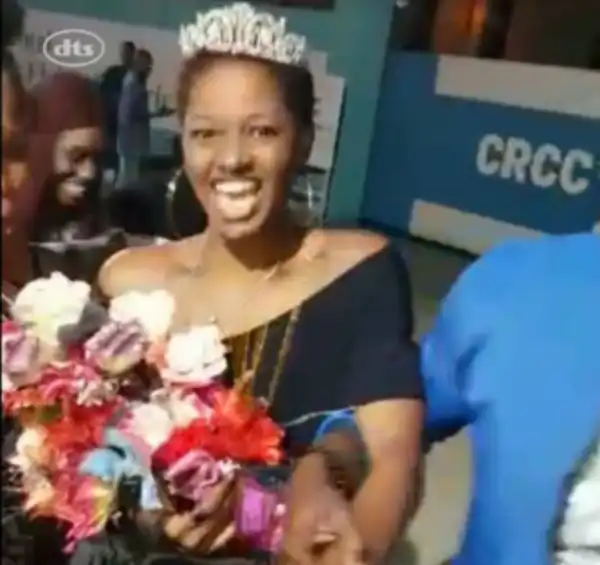 BBNaija: Evicted Housemate, Ahneeka, Arrives Lagos. Welcomed By Fans